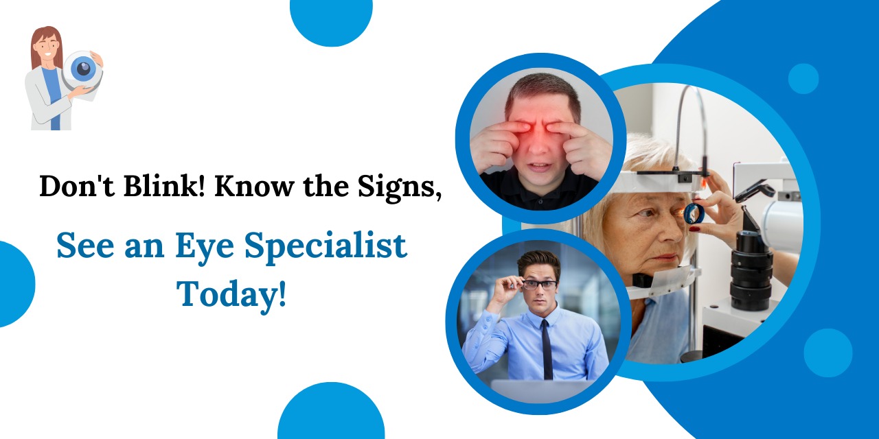 When to see an eye specialist in Jalandhar for vision problems, eye pain, or serious eye conditions that need urgent care.