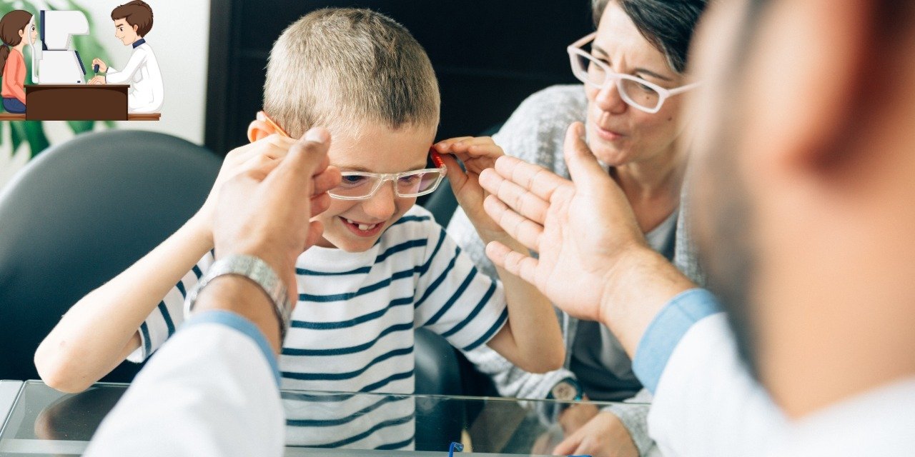 "Close-up of an eye during an eye exam, highlighting the importance of regular eye care and vision check-ups."